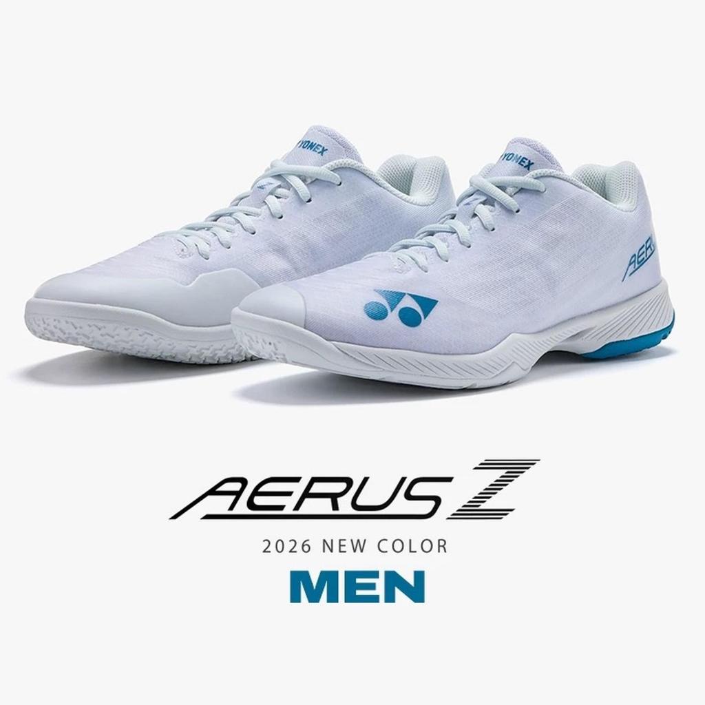 New Colour Badminton Shoes Aerus Z Men White Blue Original