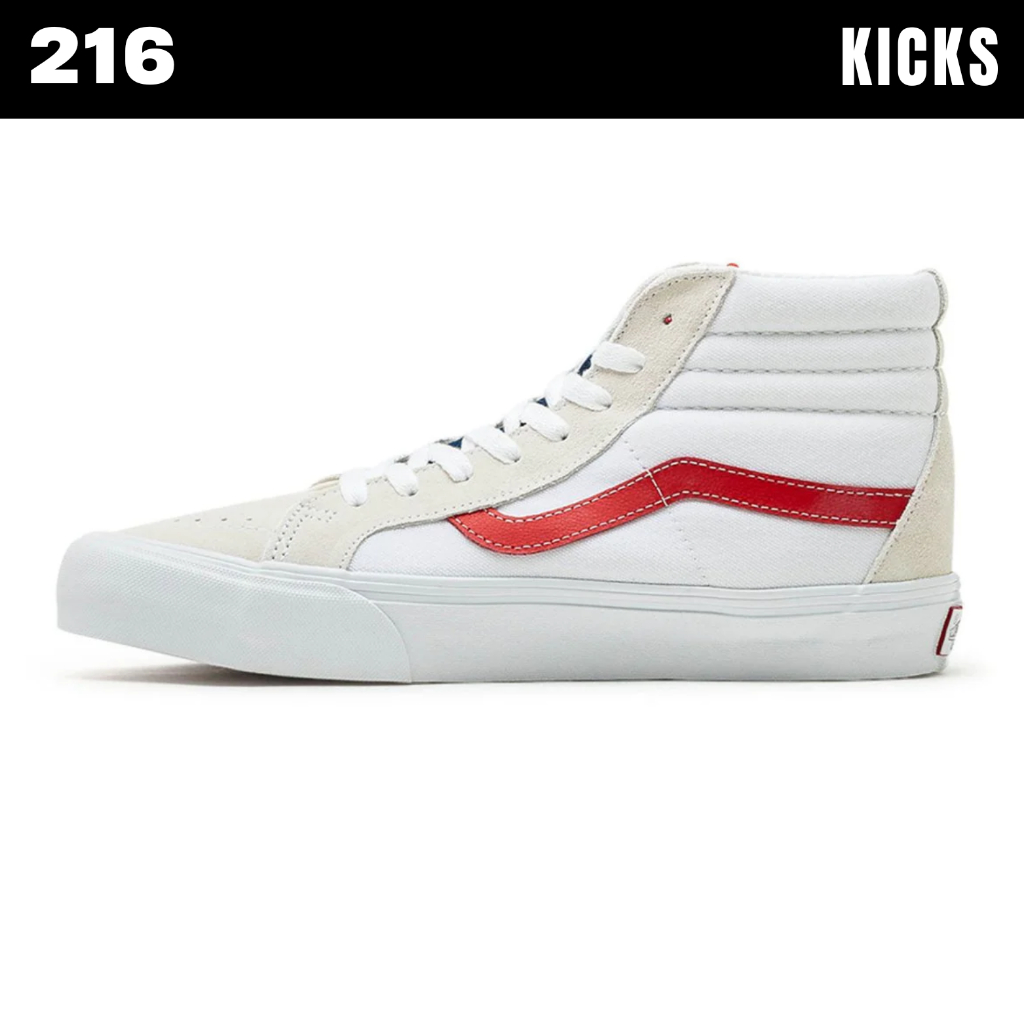 Sk8-Hi Corduroy Rumba Red / True White by 216Kicks