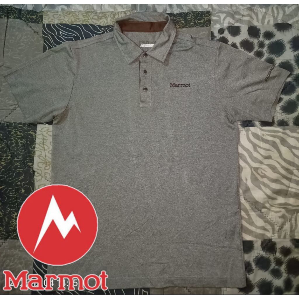 polo pendek gunung MARMUT second brand denim