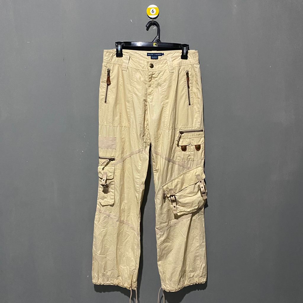 Celana Cargo Multipocket Ralph Lauren Zipper conmar