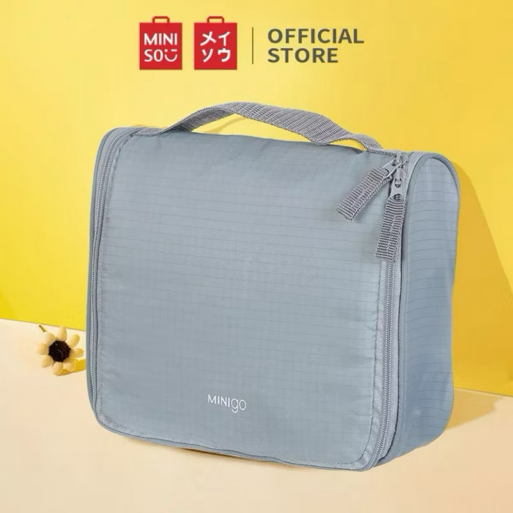 Miniso Minigo 4.0 Toiletry Bag with Hook Tas Travel Tas Kosmetik Tas Makeup Pouch