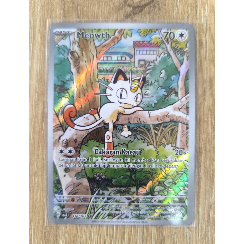 Meowth Ma2 ID #118/103 AR TCG Pokemon