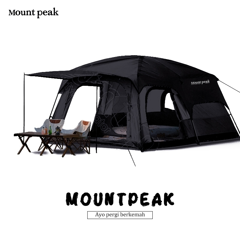 Mountpeak Besar  Tenda  8-12 orang Camping, Outdoor Glamping