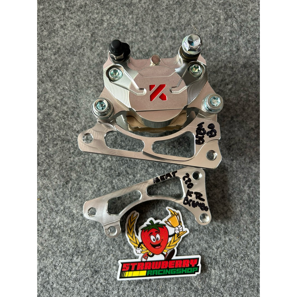 breket kaliper ktc/kyta/brembo beat piringan 220mm