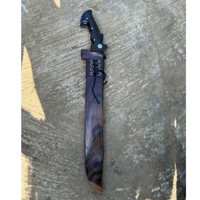 Golok Baja Per Pamoroan Songket | Gagang Kayu Sonokeling Tajam Kuat