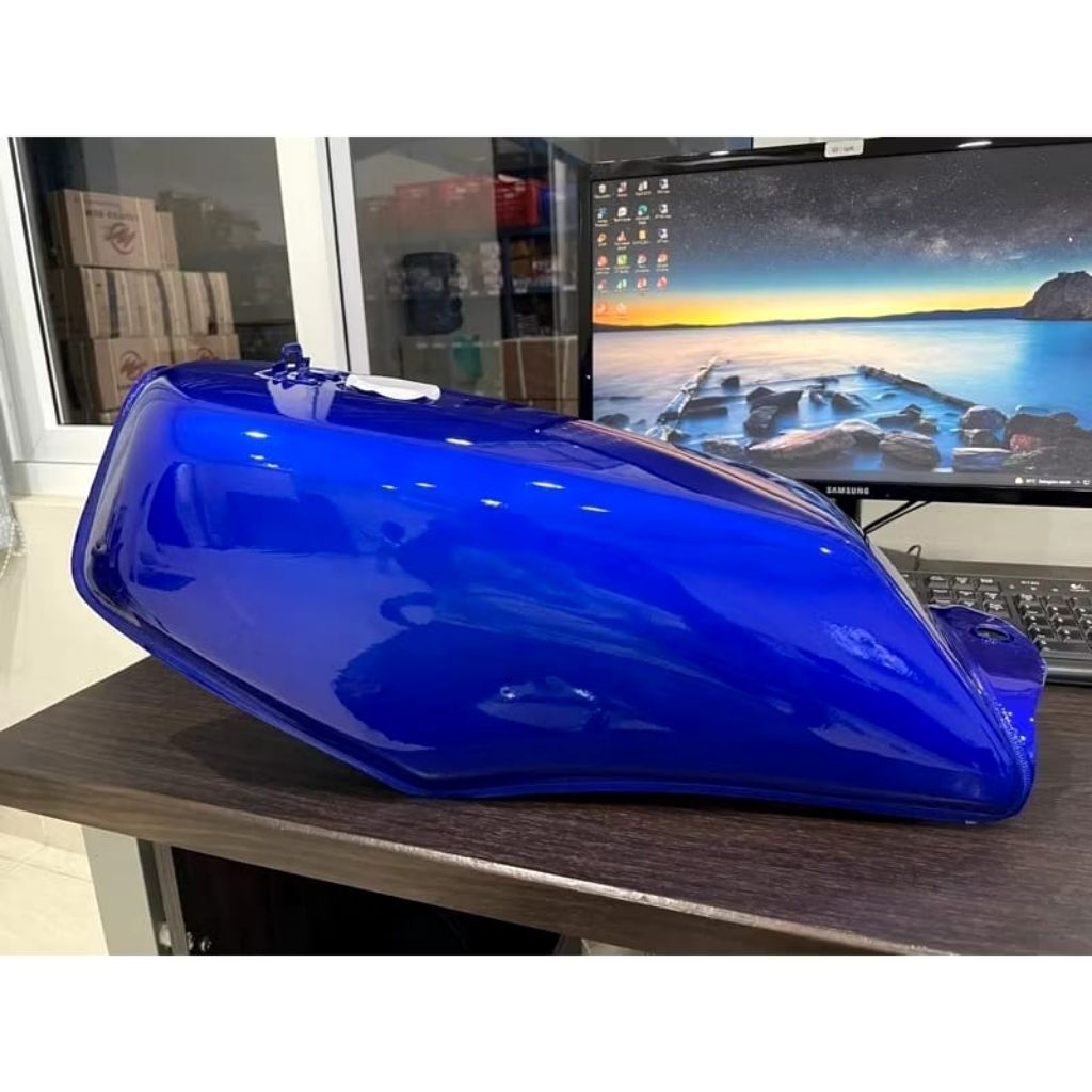 Tangki bensin Yamaha RX king RXKING Tanki yamaha rx king bagus cat biru