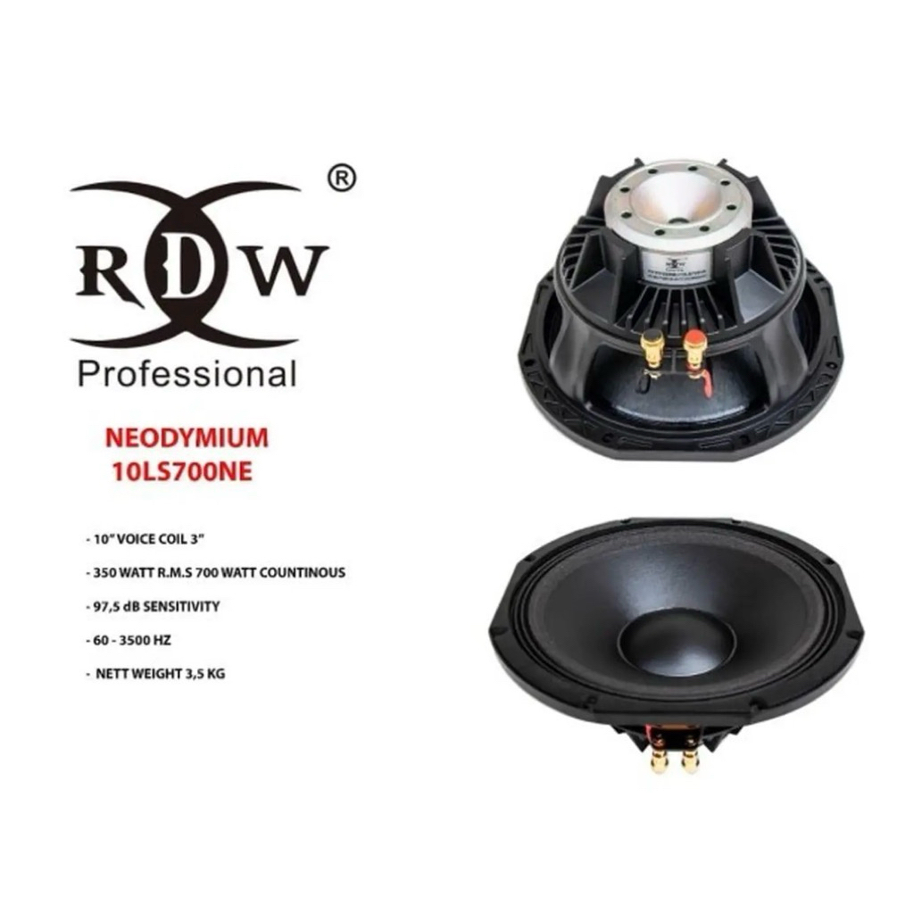 Speaker komponen rdw 10 LS 700 NE/ 10LS700NE 700Ne 10 inch