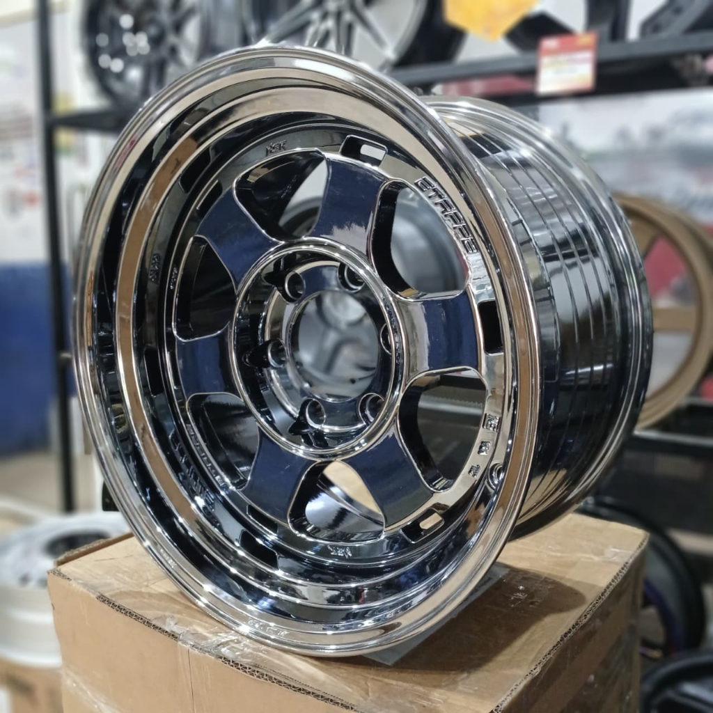 Velg racing Mobil Nissan Terrano R17 pcd 6x139,7 HSR Pelek Mobil Triton Pajero Hilux Fortuner dll