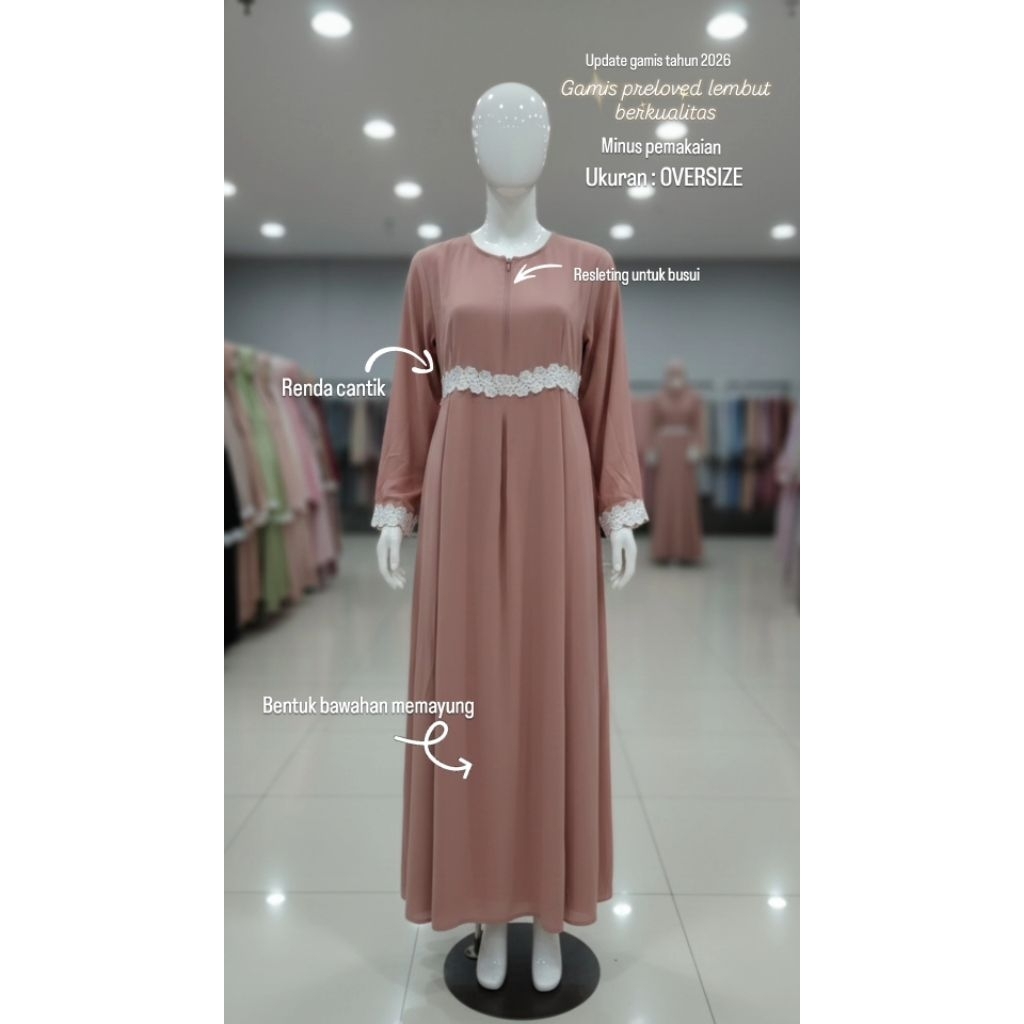 Gamis baby ceruty memayung PL