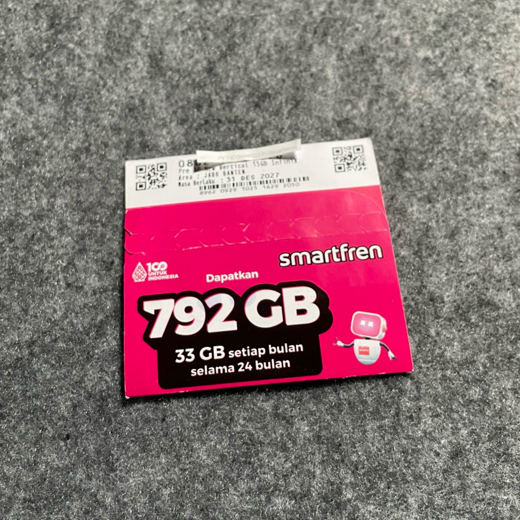 Kartu Perdana Smartfren 792Gb Segel