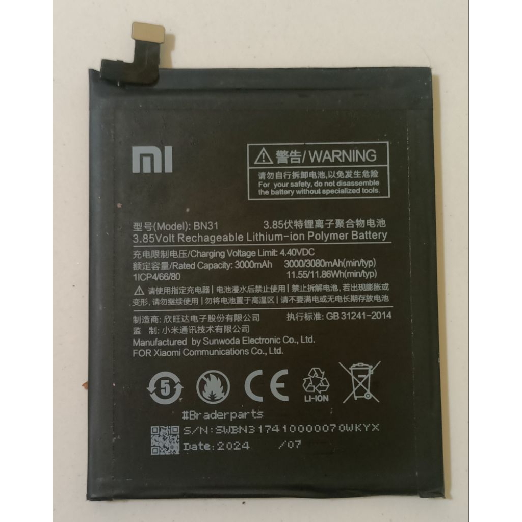 Baterai BN 31 original copotan