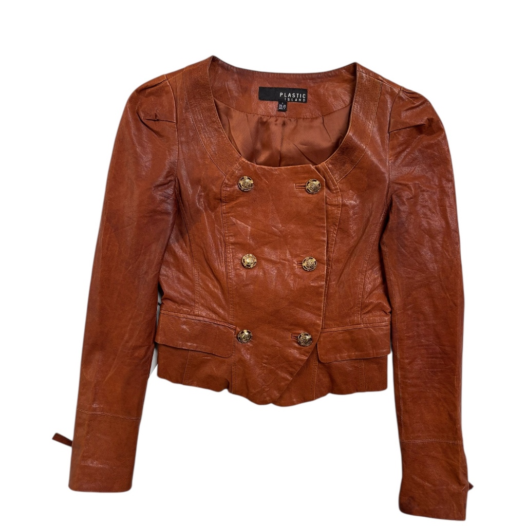 Plastic Island Leather Jacket - size S