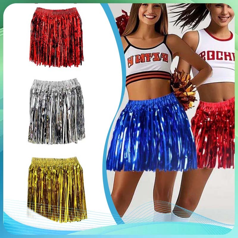 40cm Rok Hawaii Rumbai Rok Rumbai Tali Rafia Pesta Hawaiian Rok Rumbai