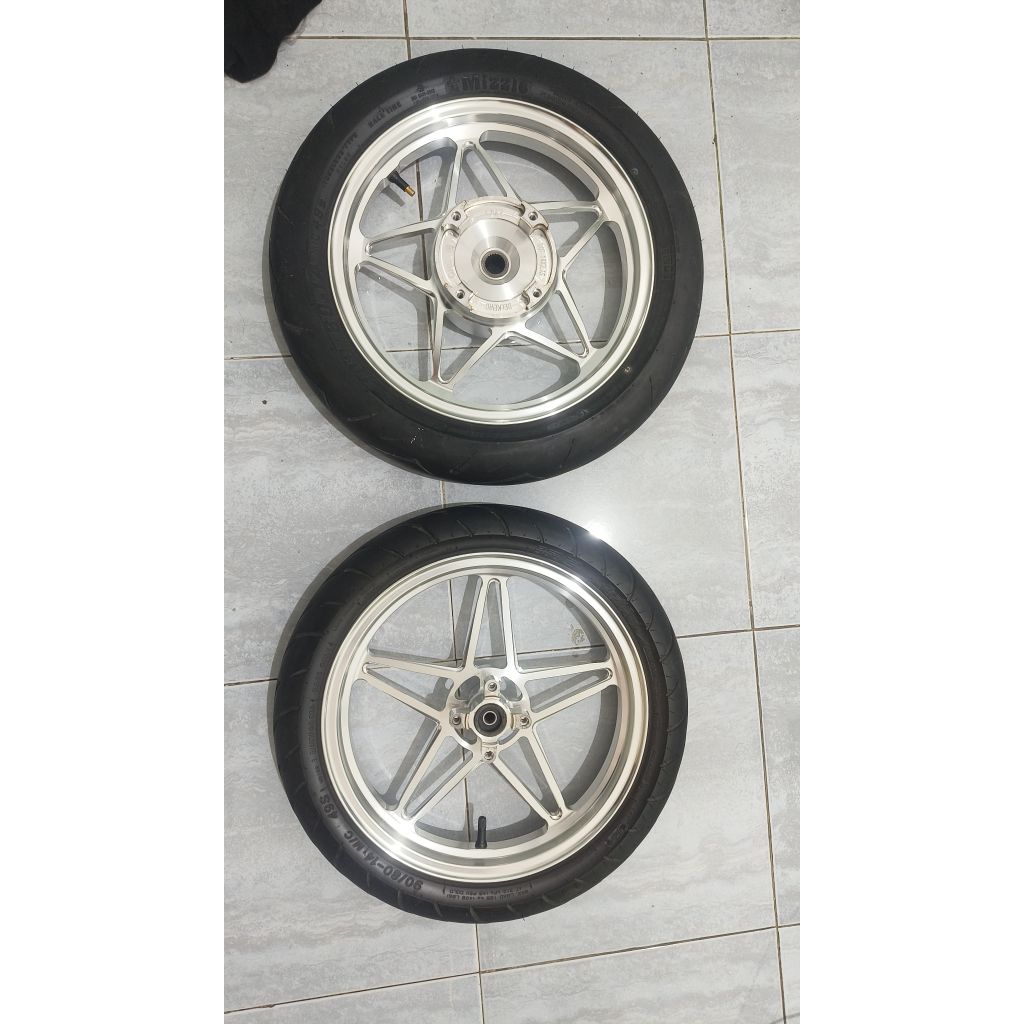 Velg Delkevic X1 r14 + Ban Vario 160 ABS (Bekas)