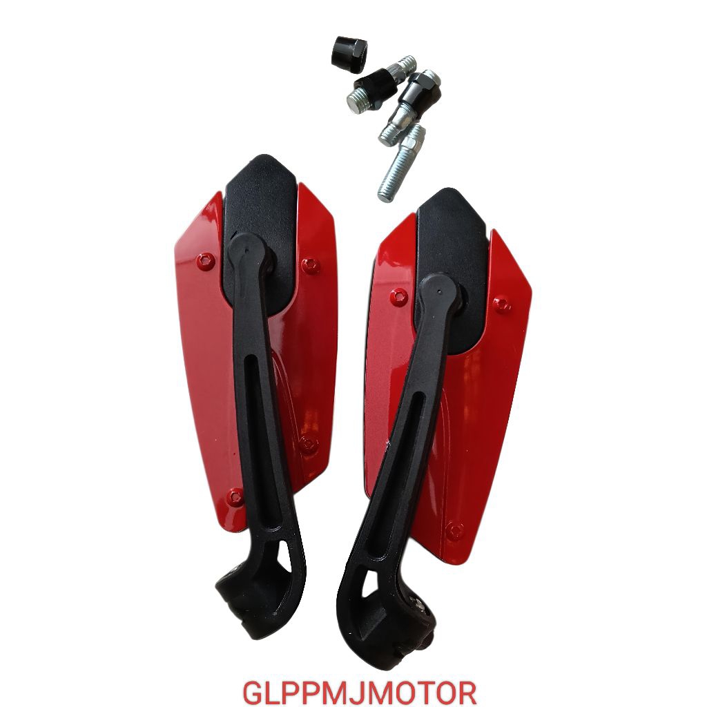 Spion Alevo Kaca Spion Arevo Koso Lipat MERAH Universal Untuk Semua Motor Beat Vario Mio Supra Karis