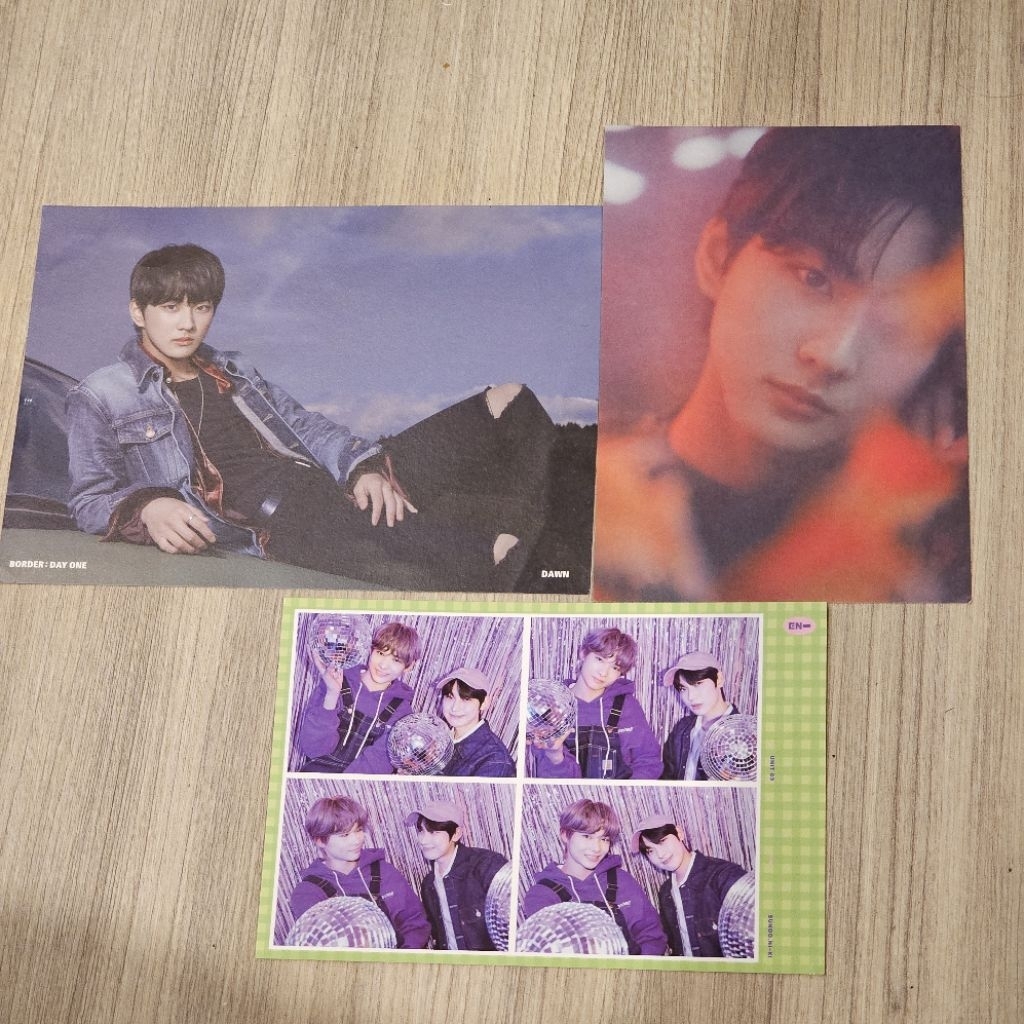 Postcard Jungwon Border Day One Dawn Hybe Insight Unit ggu sunoo niki