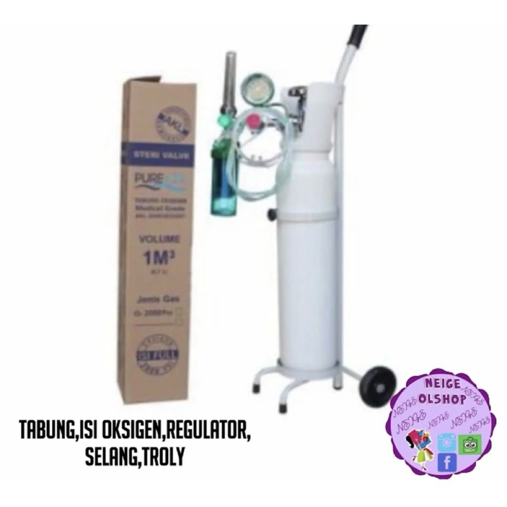TABUNG OKSIGEN 1M + OKSIGEN