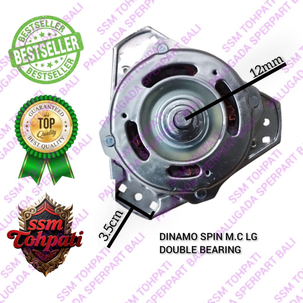 DINAMO SPIN MESIN CUCI LG 110 WATT | DINAMO PENGERING MESIN CUCI LG TEMBAGA | DINAMO SPIN LG AS BESA