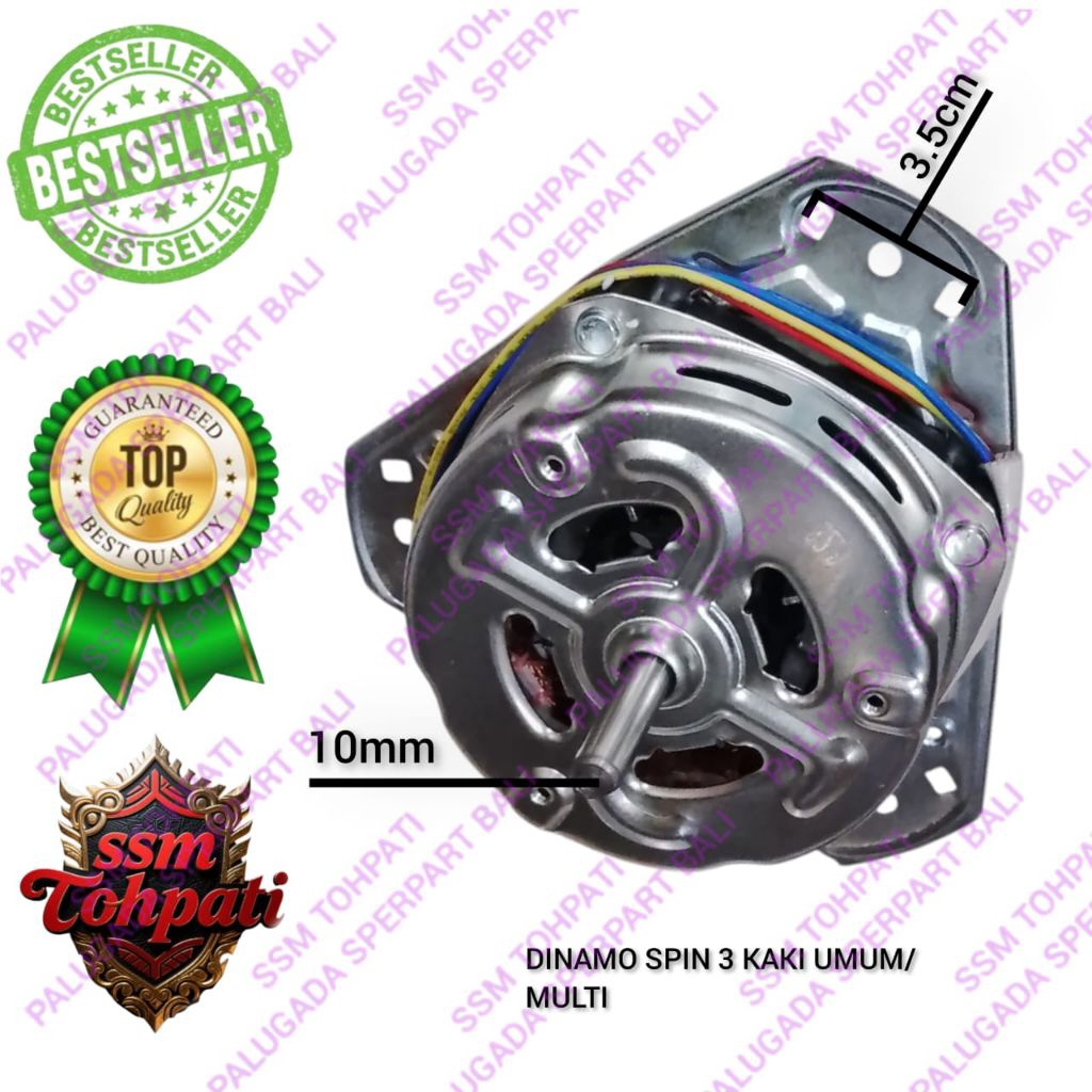 DINAMO SPIN 3 KAKI UMUM | DINAMO SPIN MESIN CUCI  UNIVERSAL | DINAMO SPIN MESIN CUCI POLYTRON