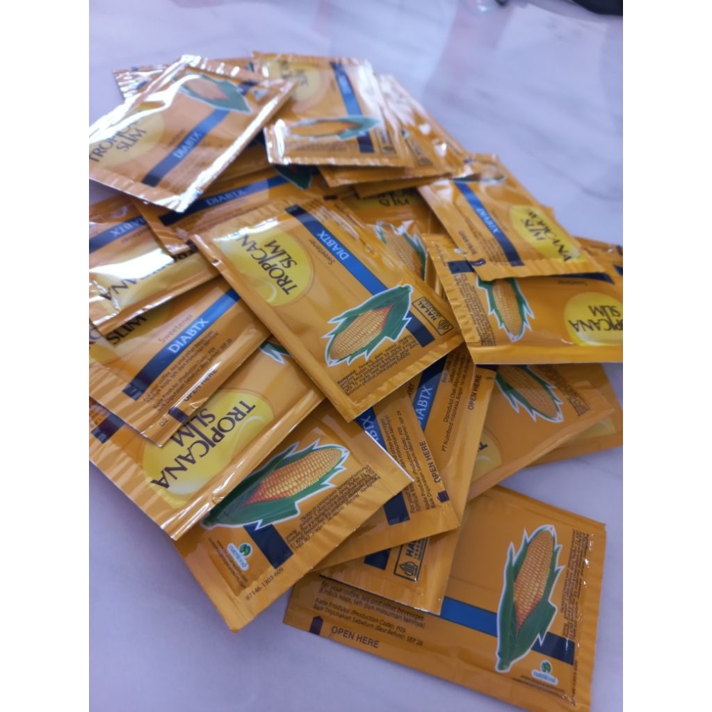 Tropicana Slim Sweetener Diabtx ecer isi 10s - Pemanis Rendah Kalori dengan Kromium untuk Diabetes