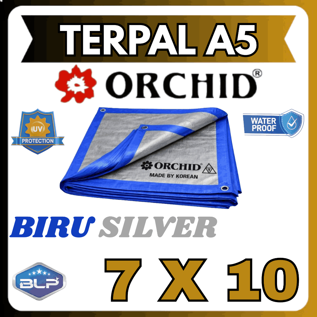 Terpal Orchid A5 Ukuran 7x10