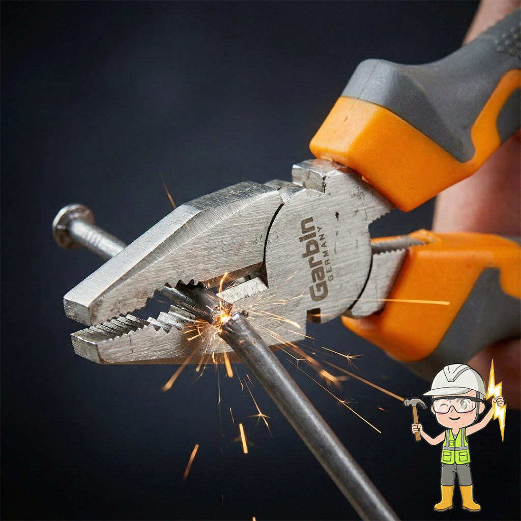 Tang Kombinasi Linesman Pliers 4,5 6 8inch Pegangan Karet Garbin Experten Series - Heavy Duty