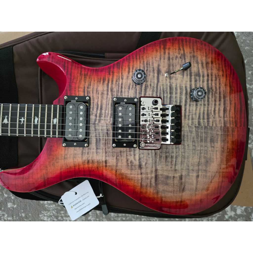 PRS Custom 24 Charcoal Cherry 2024 Floyd Rose 1000 Brand New