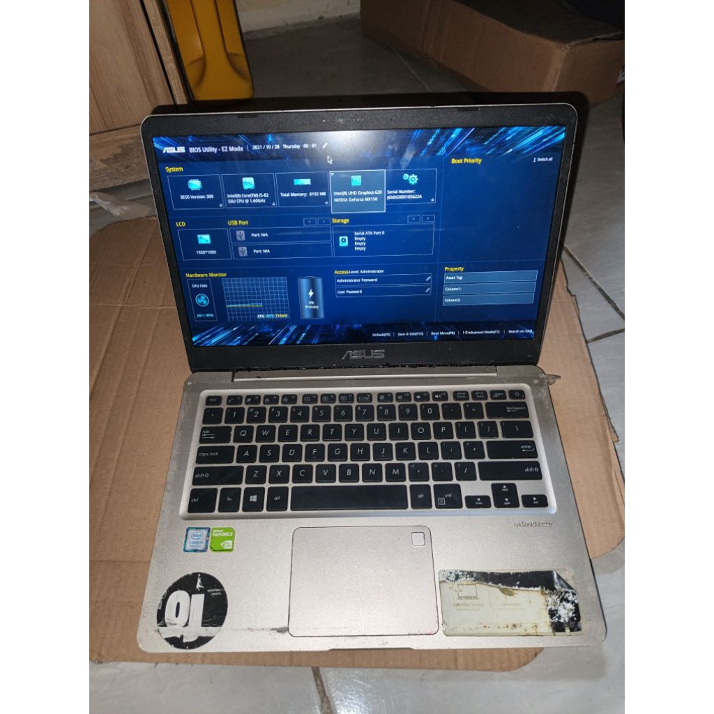 MONTHERBOARD NORMAL ASUS S410U I5-8250U 8GB/MX150 2GB