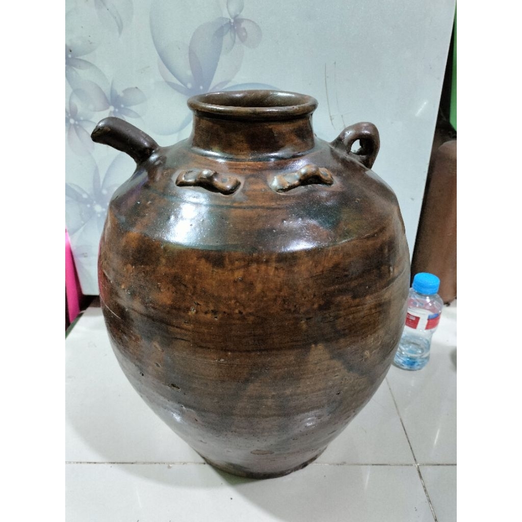 Guci teko kuno china keramik tinggi38cm dinasti Song temuan sungai