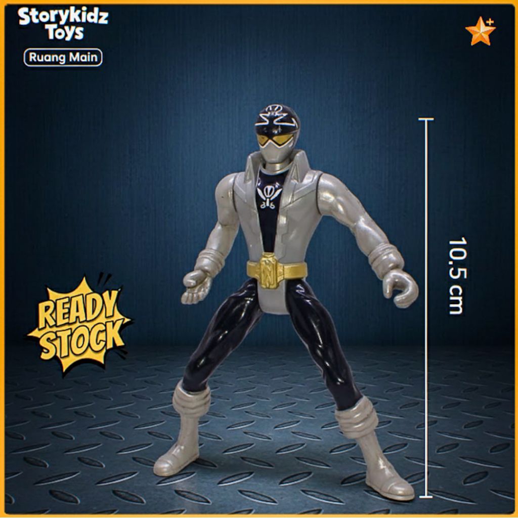 Mainan Action Figure Power Rangers Silver Gosei Knight Bandai Original Tokusatsu Megaforce