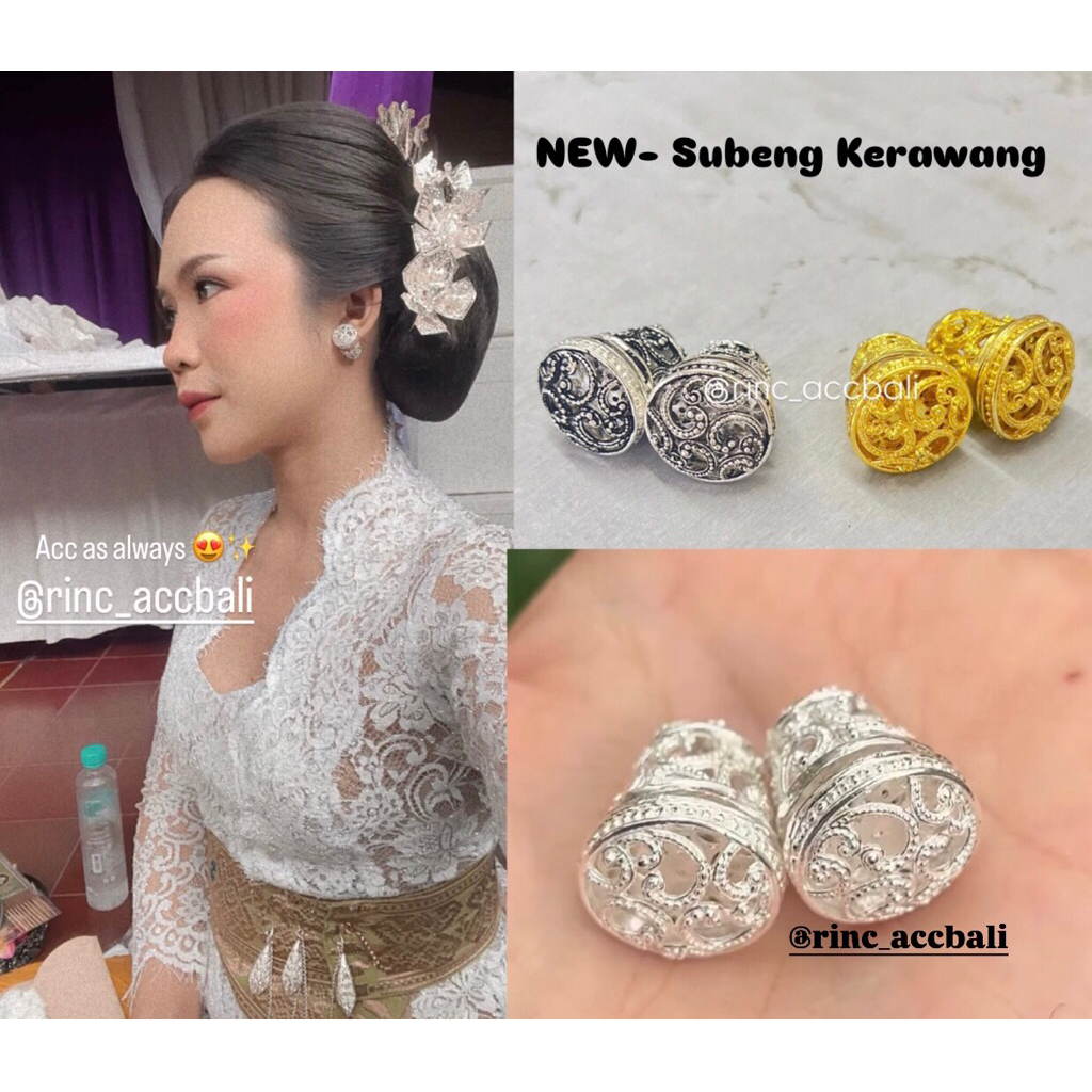 RINC - Subeng Klasik Kerawang / subeng bakar / subeng emas / subeng silver / subeng anting perak / g