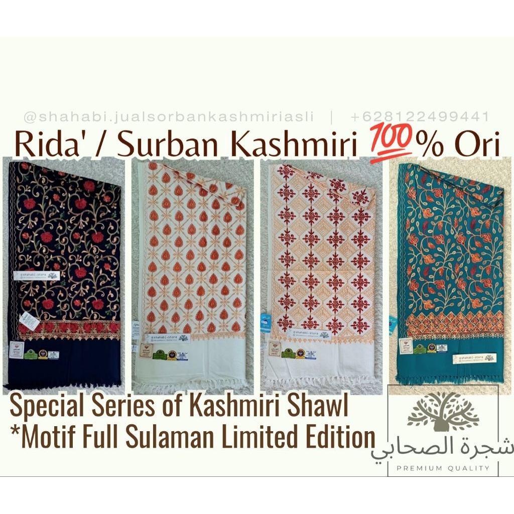 Harga Promo Sorban Kashmiri Sulam Tebal | Rida' Kashmiri PROMO | Sorban Habib | Sorban Kashmiri Orig