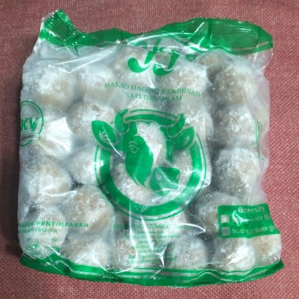 Bakso Sapi dan Ayam Jj Hijau 550 gr