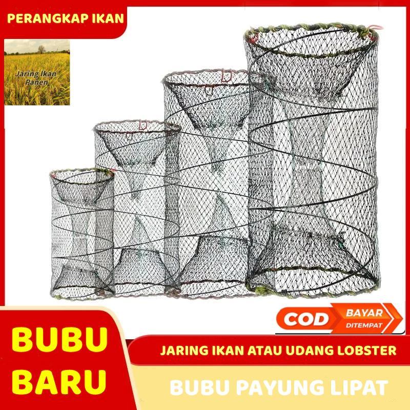 Perangkap Ikan / Jaring Ikan Udang Lobster / Bubu Ikan Lipat Bulat