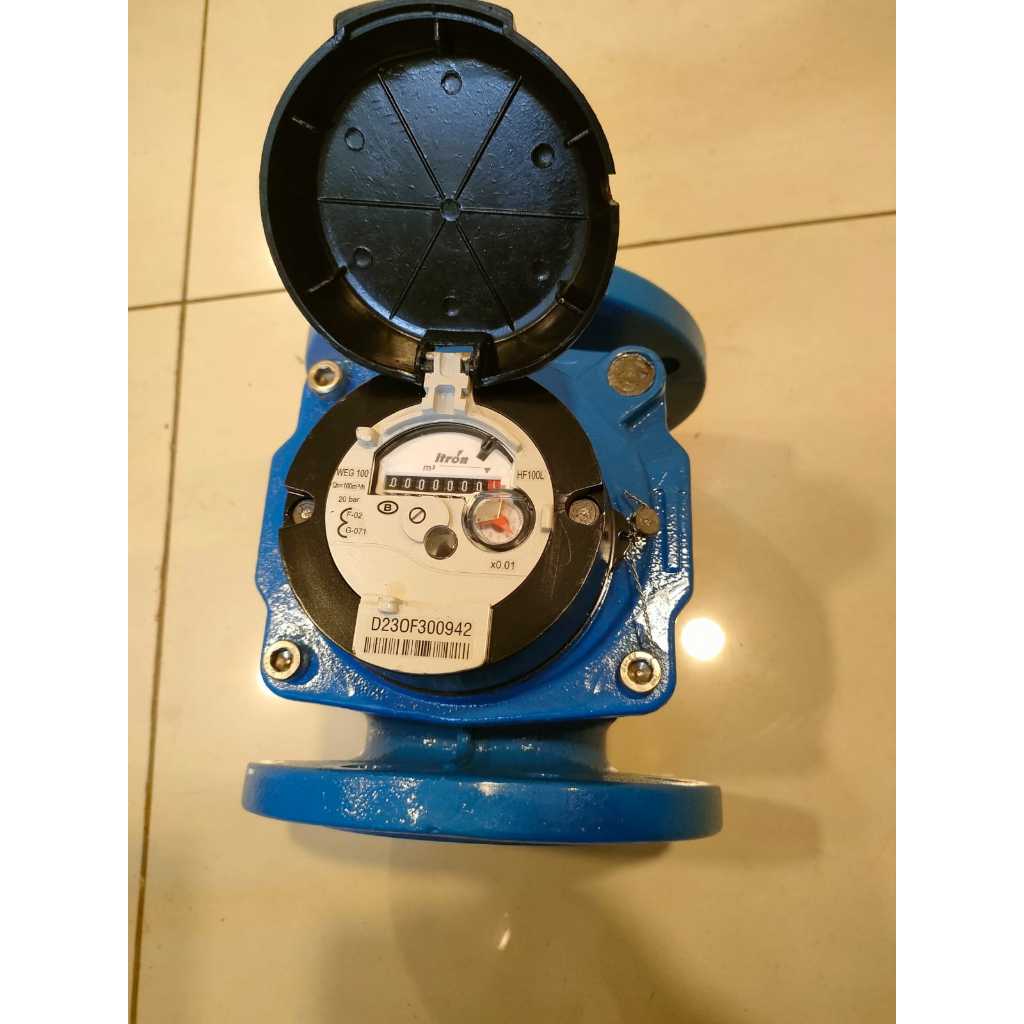Water Meter 4 Inch ITRON Woltex WEG-100 / Flowmeter Itron 4 Inch Woltex WEG-100 / Meteran Air ITRON