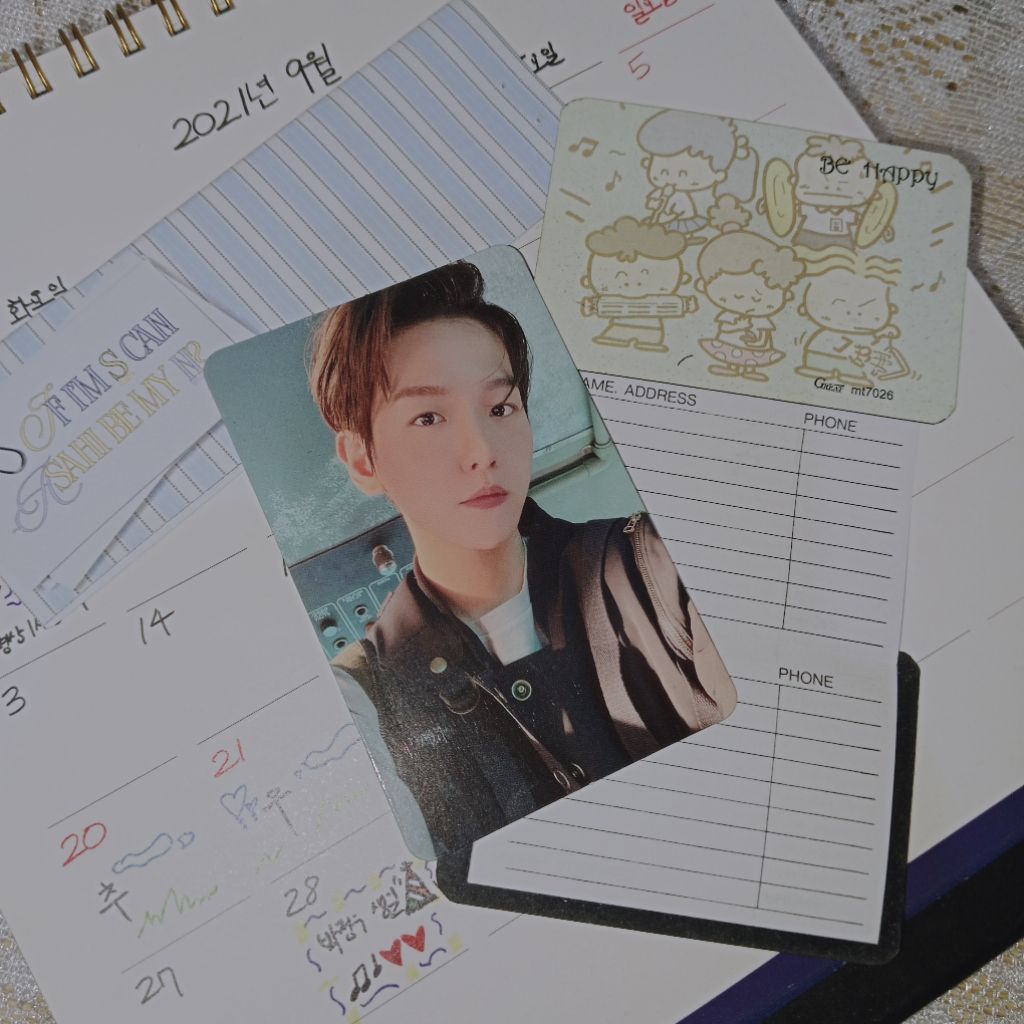 [OFFICIAL] photocard baekhyun exo dont fight the feeling dftf photobook ver