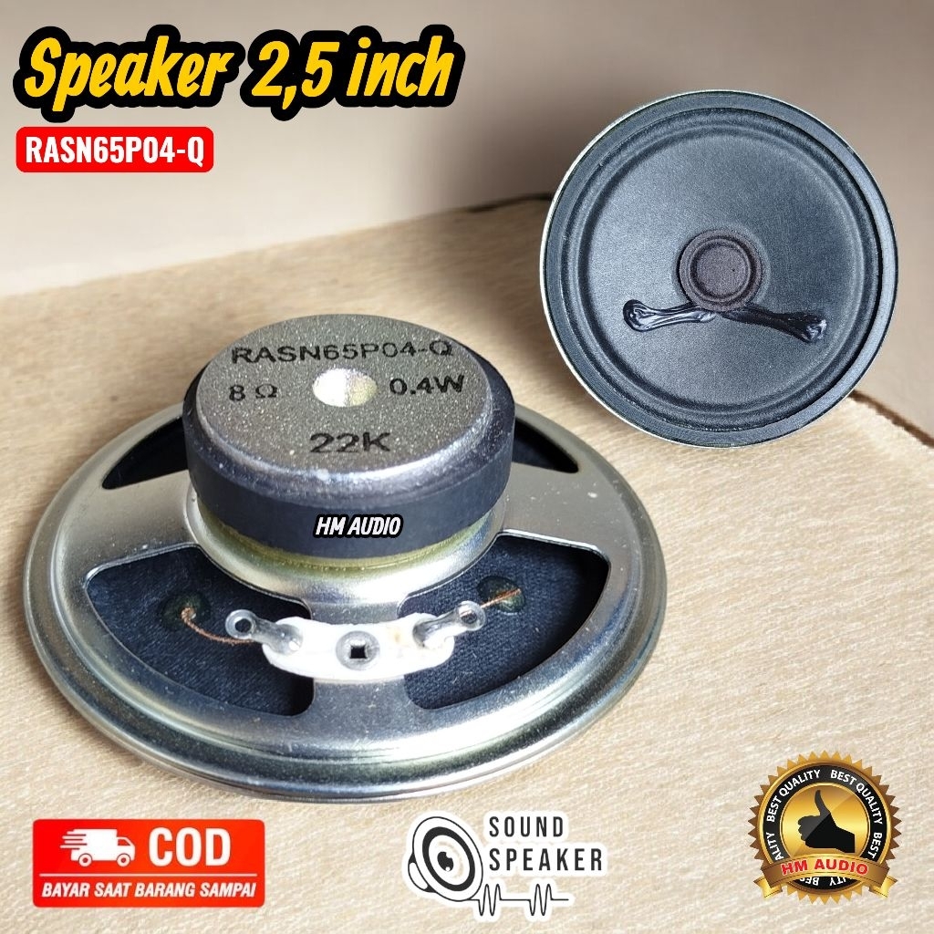 Speaker 2,5 inch 8 ohm 0,4watt