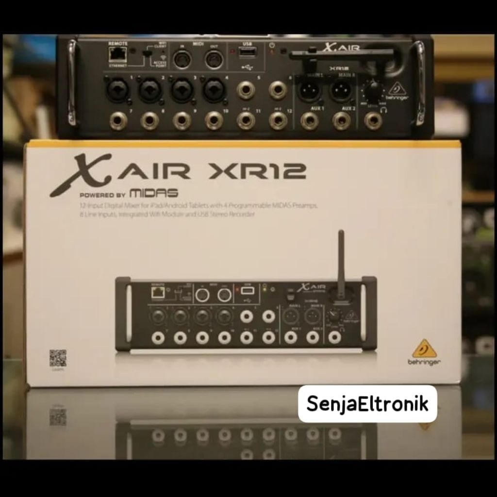 Behringer X Air XR12 / XR-12 / XR 12 Digital Mixer Audio with Wifi