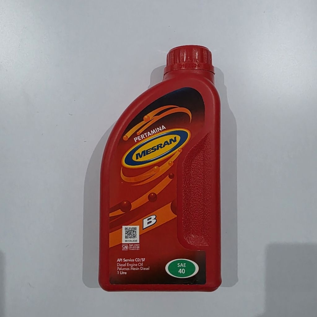OLI PERTAMINA MESRAN B40 1 LITER sae 40 OLI MESIN MOBIL DIESEL MESRAN B 40 PERTAMINA OIL 1000ml