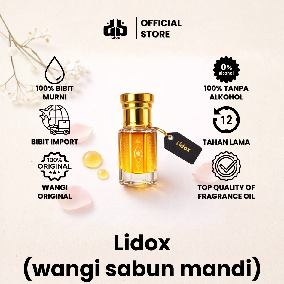 Parfum Wangi Sabun Mandi / Lux / Lidox Murni Tahan Lama Extrait De Parfum Non Alkohol