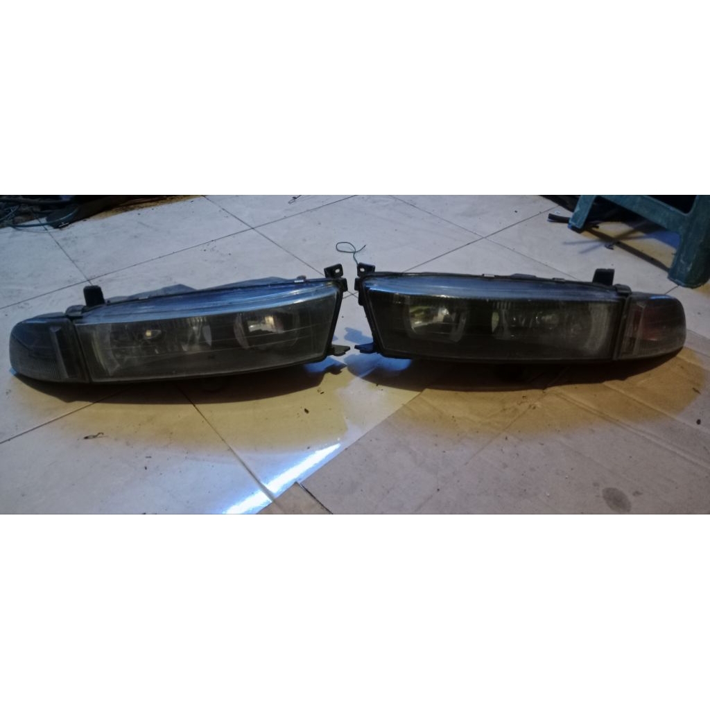 lampu depan mitshubishi galant hiu