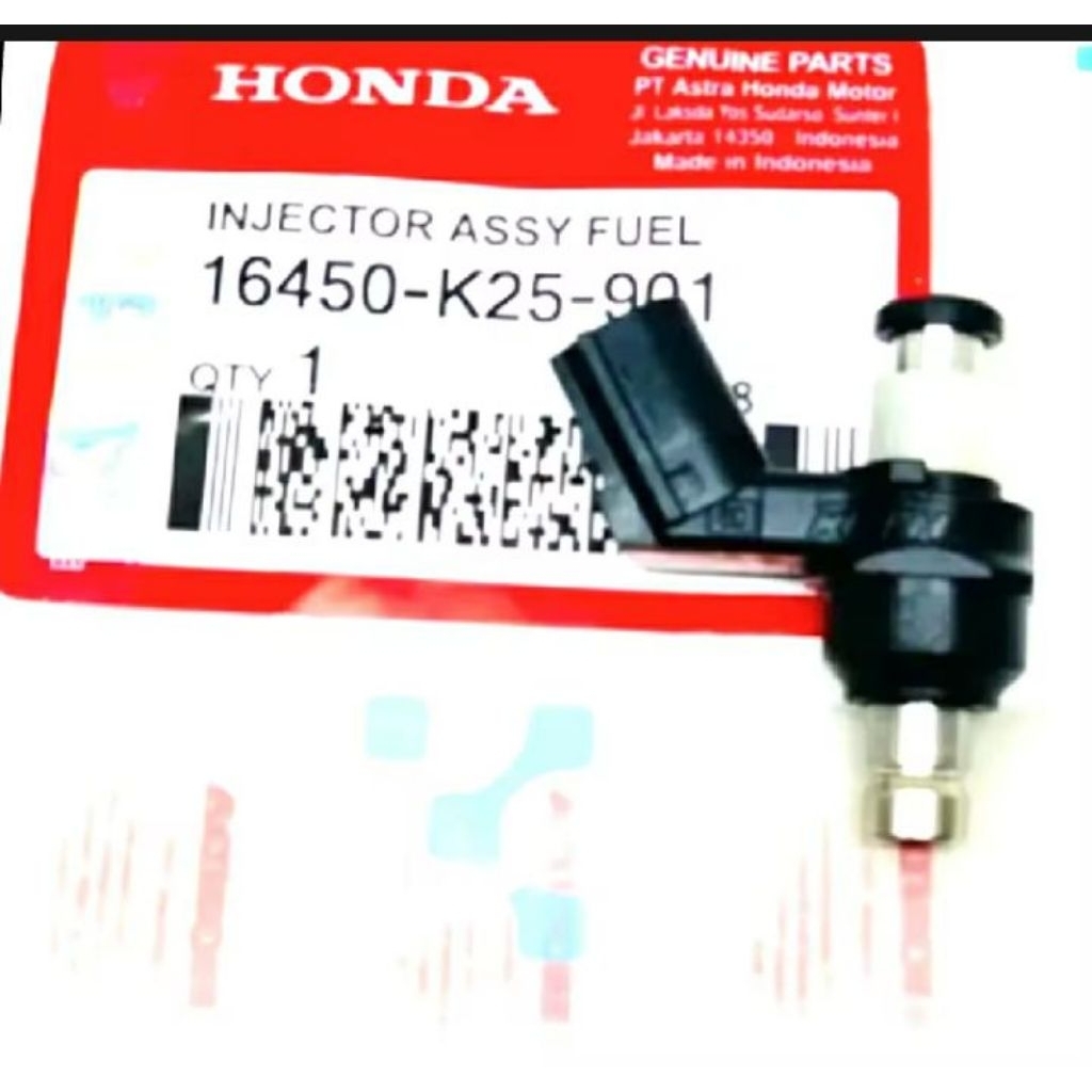 COD INJEKTOR ASSY HONDA 6 HOLE HONDA BEAT FI, BEAT ESP, BEAT POP , BEAT STREET, SPACY FI, SCOOPY FI 
