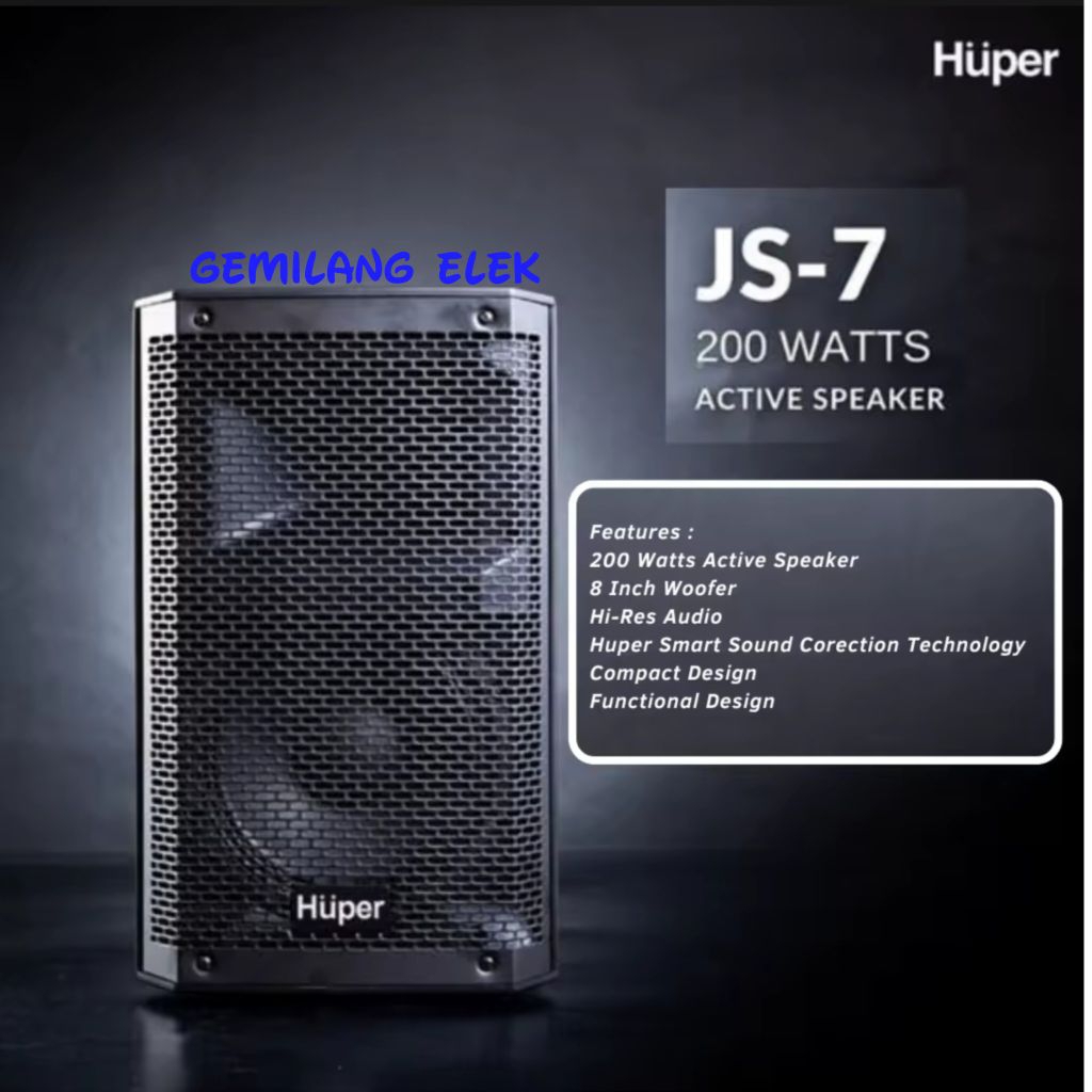 Speaker Aktif HUPER JS 7 ( 8 inch  )  Original
