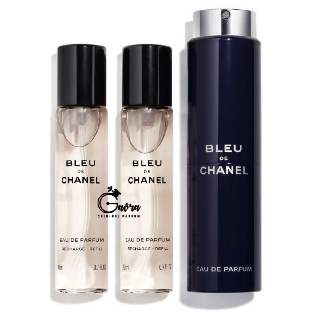 Parfum Original Chanel Bleu de Chanel Twist & Spray EDP 3 x 20ml
