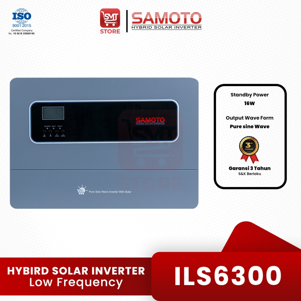 SAMOTO Inverter Hybrid Off Grid Solar Inverter ILS6300 Low Frequency Pure Sinewave - Inverter Hybrid
