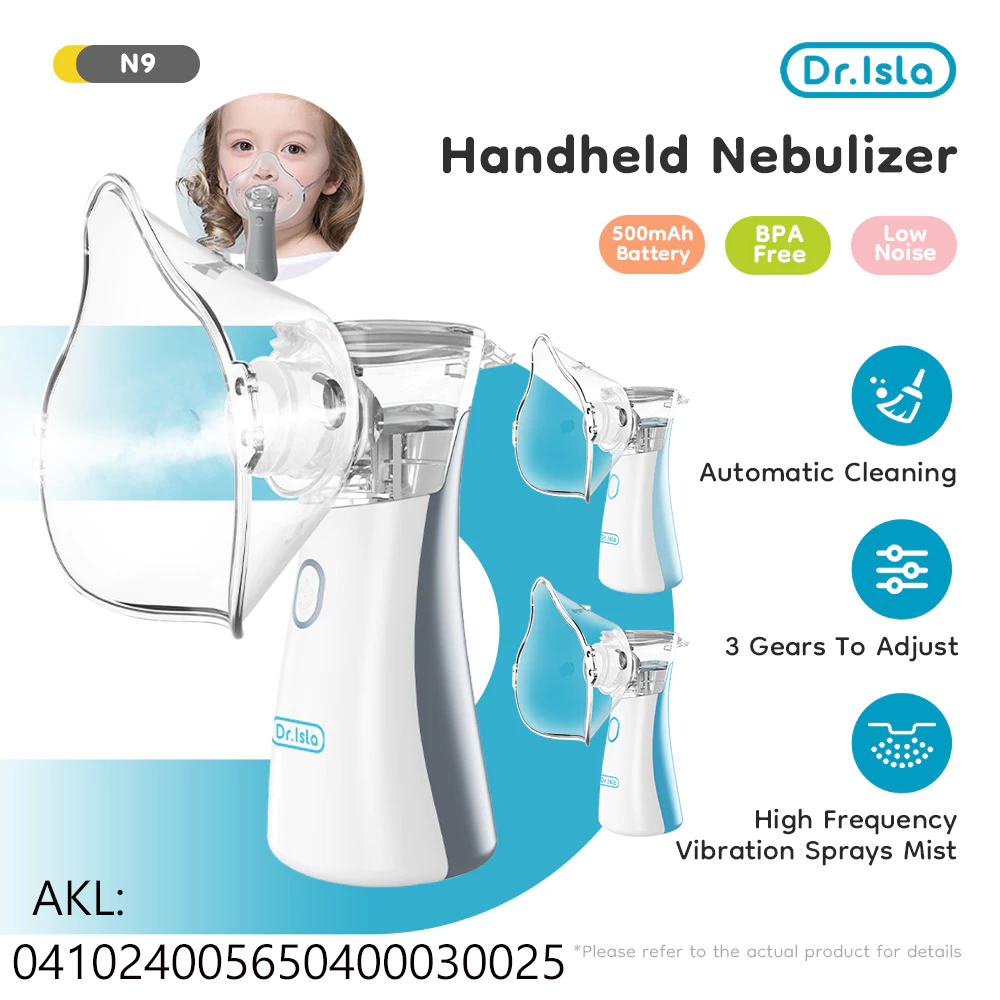 Dr.isla Nebulizer Portable Mesh 4 Jenis Masker Filter Sesuai Dewasa Anak Mengobati Asma Dan Ketidakn