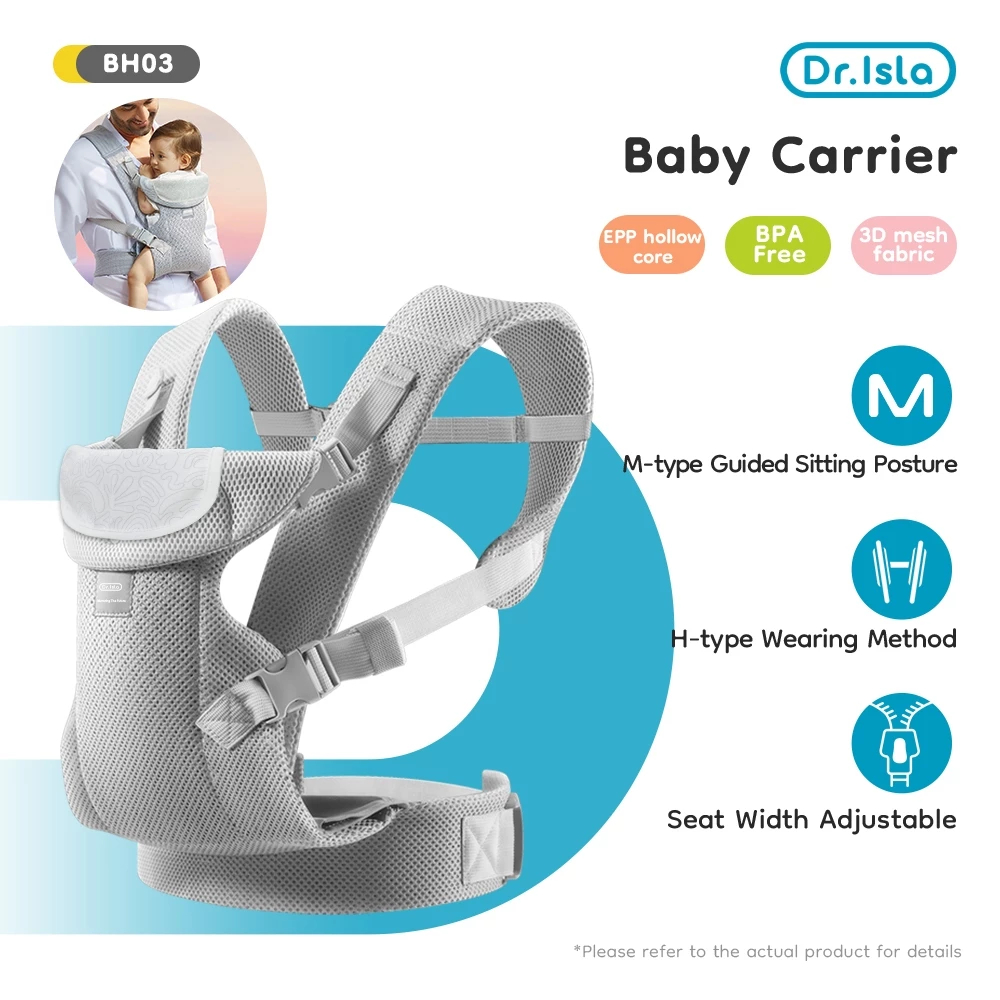 Dr.isla Gendongan Bayi Depan Newborn Adjustable Suport M Shape Bawalah Celemek Yang Bisa Dilepas BH0