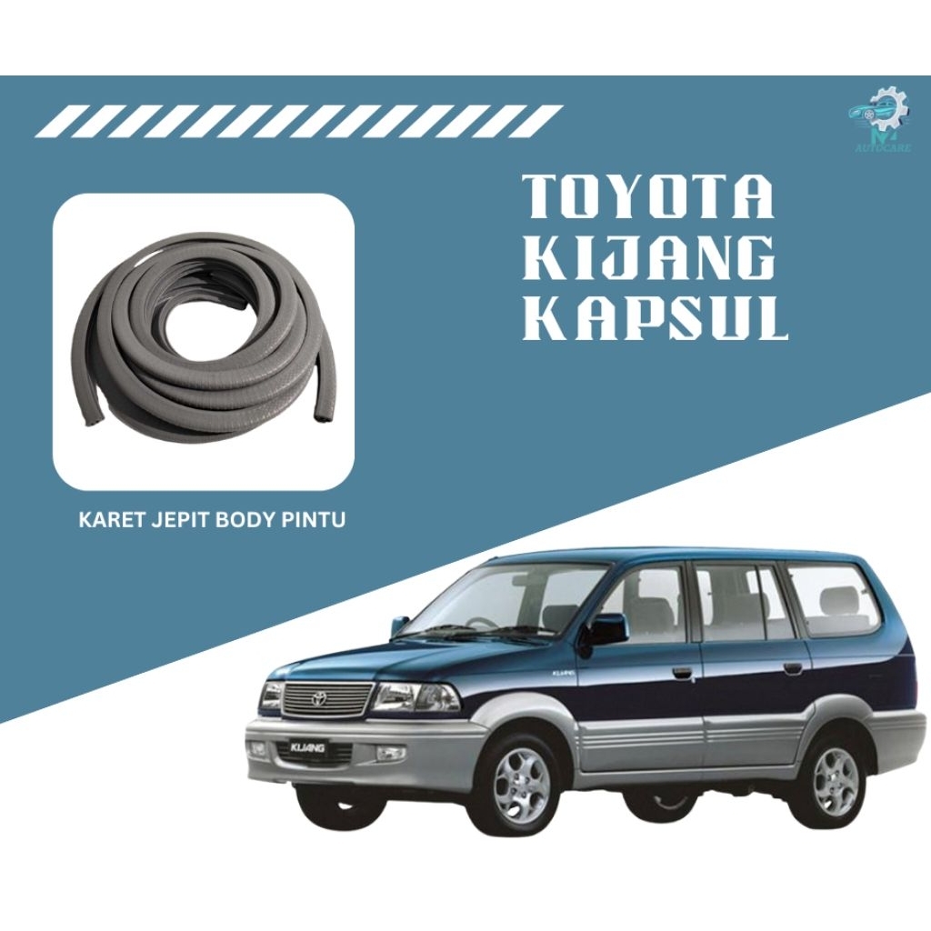 Karet List Jepit Body Toyota Kijang Kapsul | Lis Body Samping | Karet Body Mobil