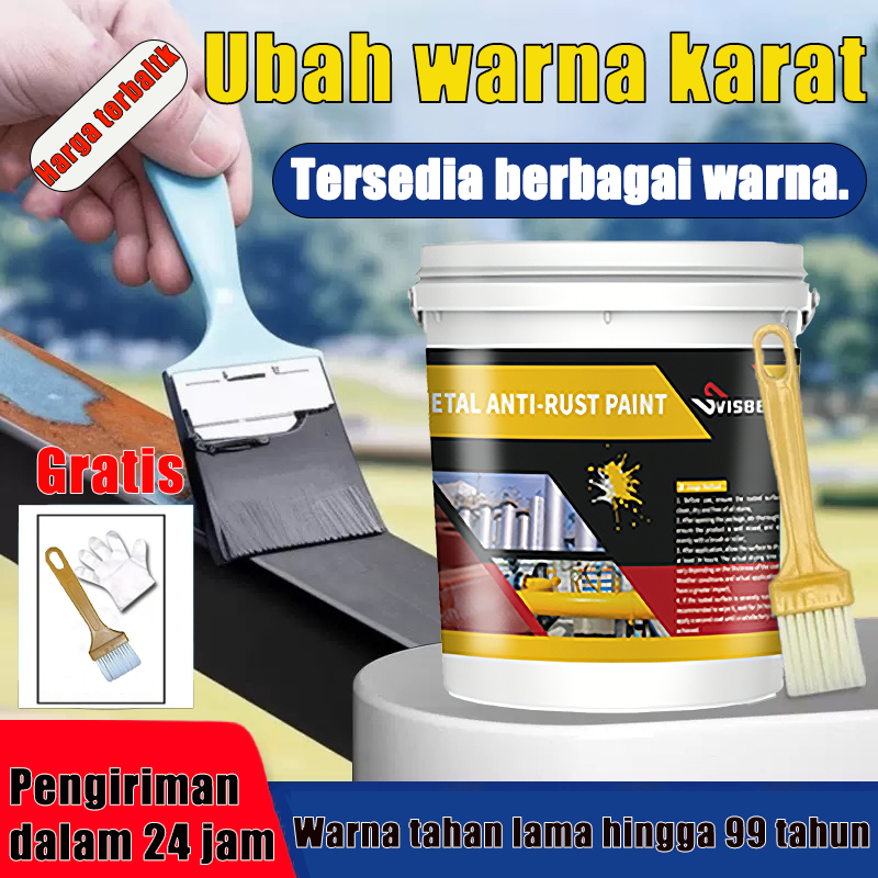 Cat anti-mengelupas, cat anti karat untuk besi, cat minyak besi, hitam, putih, biru, abu-abu, tahan 