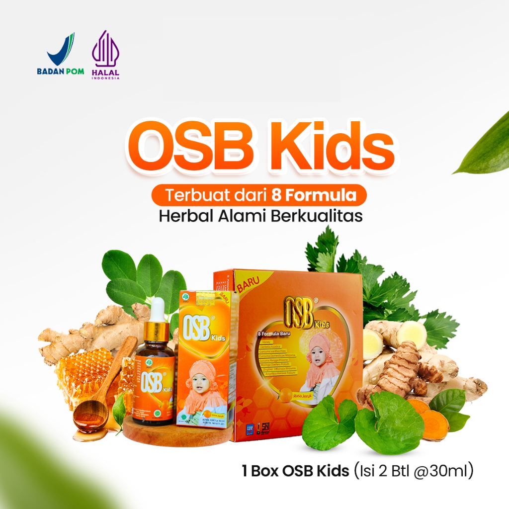 OSB Vitamin Madu Kids Syrup Membantu Meningkatkan Daya Ingat & Konsentrasi Anak 100% Original